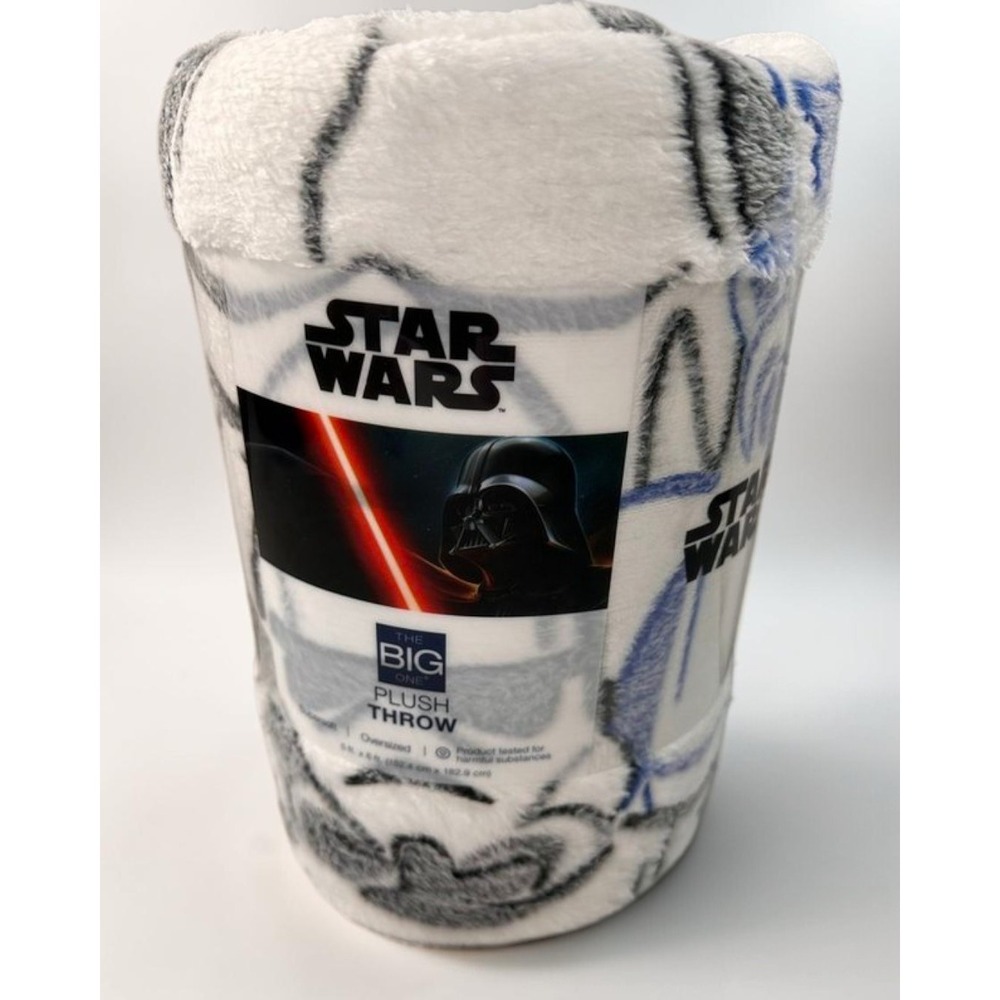 Star Wars The Big One Darth Vader Stormtrooper Plush Throw Blanket 5x6 Ft